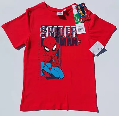 Buy Brand New Marvel Spiderman T-Shirt Summer  8 Yrs 128cm 100% Cotton Short Sleeve • 12£