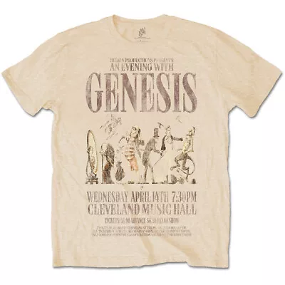Buy An Evening With Genesis Phil Collins Prog Rock Official Tee T-Shirt Mens • 14.99£
