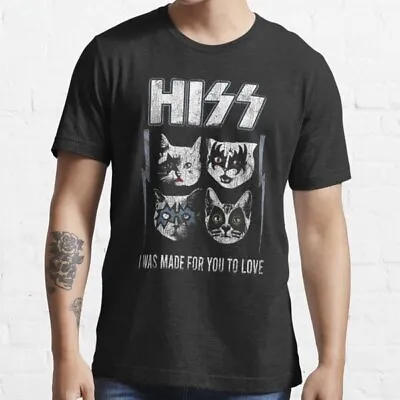 Buy HISS T Shirt Metal Concert Cats Pets Animals Music Funny Rock Indie T Shirt • 8.99£