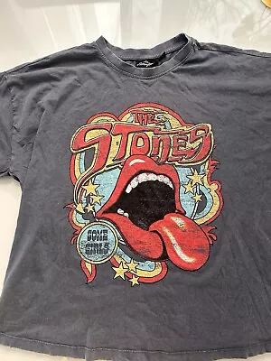 Buy The Rolling Stones Oversized T-shirt Women’s Large Classic Rock Band Cute Casual • 11.99£