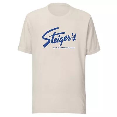Buy Steiger's T-Shirt - Springfield, MA | Retro Mass Department Store Tee • 22.41£