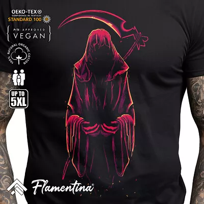 Buy Grim Reaper Skater Mens T-Shirt Horror Death Skull Demon Street Wear P758 • 9.99£