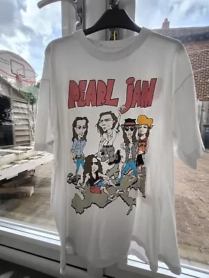 Buy Pearl Jam World Tour Band Tee Large Vintage T-shirt Genuine Original 90s  • 12.50£