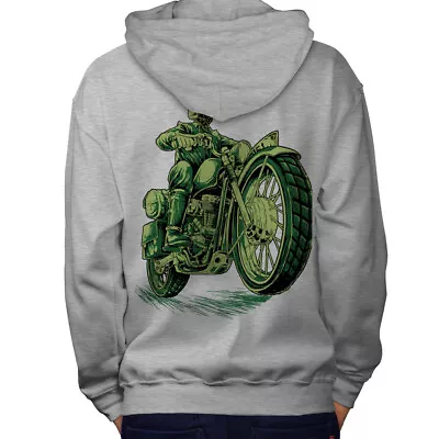 Buy Wellcoda Biker Bike Death Skull Mens Hoodie • 28.99£