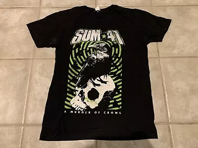 Buy Sum 41 A Murder Of Crows Concert Tour Shirt Medium Punk Pop Band 2016 Hxc Sxe • 13.97£