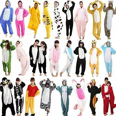 Buy Hot Unisex Adult Oneseeeee Animal Anime Cosplay Pyjamas Kigurumi Fancy Dress UK • 25.52£