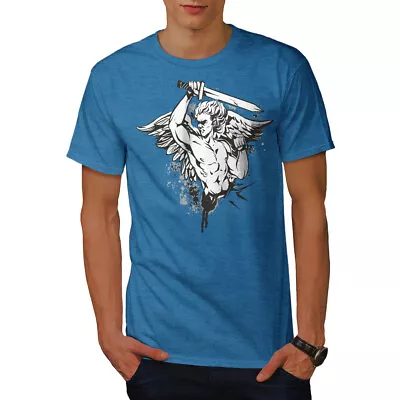 Buy Wellcoda Archangel With Sword Strong Protector Mens T-shirt • 17.99£