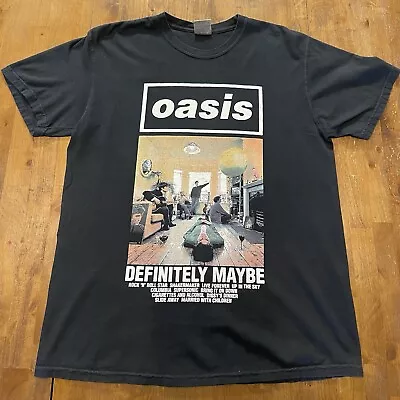 Buy Oasis Definitely Maybe Shirt Sz Large Liam Noel Gallagher Britpop • 19.45£