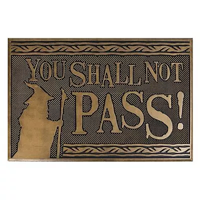 Buy The Lord Of The Rings Door Mat - You Shall Not Pass Rubber Doormat 60 X 40cm • 13.99£