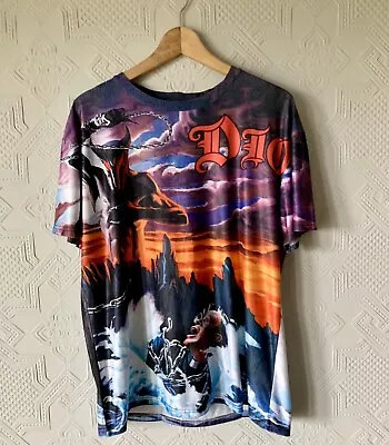 Buy Dio Holy Diver T Shirt Tee Full Print In Size Large Vintage Retro • 29.99£