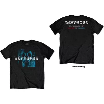 Buy Deftones T Shirt Static Skull Band Logo Official Mens Black S • 16.87£