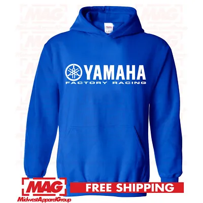 Buy YAMAHA FACTORY RACING HOODIE Motocross Hooded Sweatshirt ATV OEM R1 R6 Motor • 32.67£