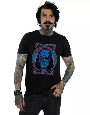 Buy Harry Potter Men's Neon Death Eater Mask T-Shirt • 13.99£
