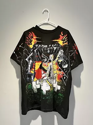 Buy Vintage 90’s Metallica 5 Album Puppet Master AOP T-shirt • 233.40£