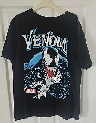 Buy Official Marvel Mens Venom Antihero T-shirt Black XL • 4.99£