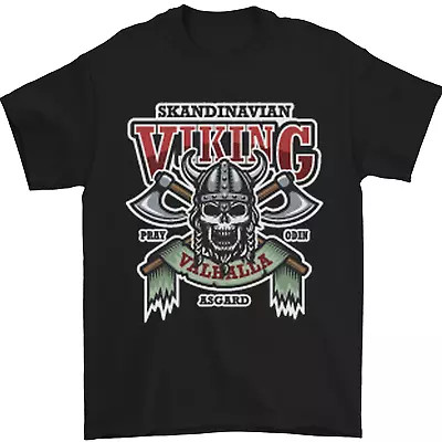 Buy Scandinavian Viking Valhalla Odin Norse God Mens T-Shirt 100% Cotton • 10.48£