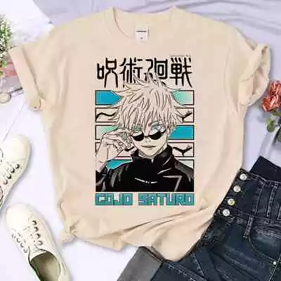 Buy Jujutsu Kaisen T-shirts Unisex Y2K Streetwear T Shirt Girl Harajuku Graphic 27 • 13.99£