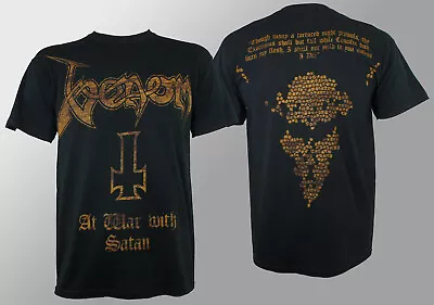 Buy Authentic VENOM Band At War With Satan T-Shirt S M L XL XXL Conrad Lant NEW • 23.29£
