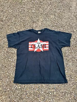 Buy Vintage The Clash T Shirt - Size XXL - P2P 24” - Punk Rock Band Tee Joe Strummer • 38£