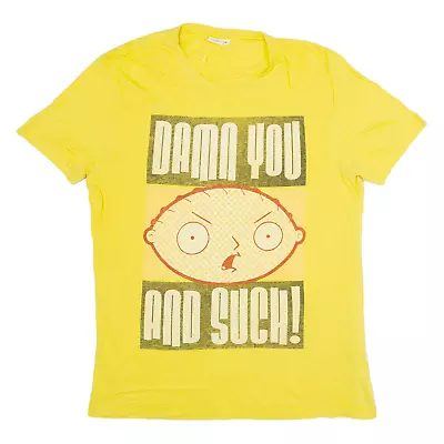 Buy FAMILY GUY Stewie Mens T-Shirt Yellow XL • 12.99£