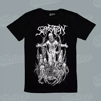 Buy American Trash Hard Dead Suffocation Skeleton Skull Music Heavy Metal T-Shirt • 23.25£