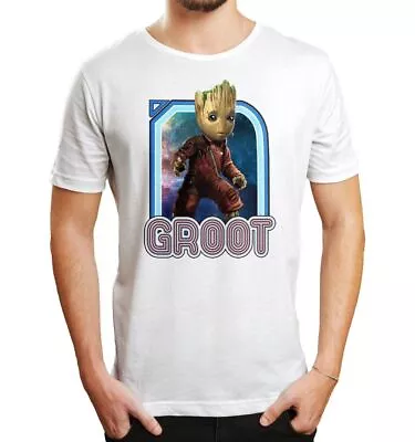 Buy Marvel - Guardians Of The Galaxy Space Groot White T-Shirt XXL • 8.39£