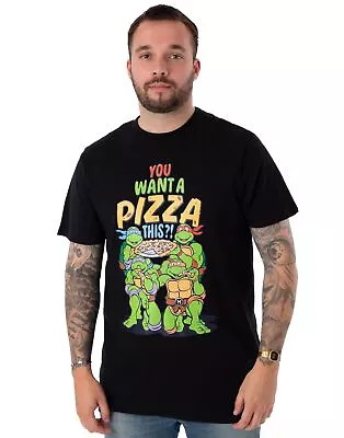 Buy Teenage Mutant Ninja Turtles You Want A Pizza This Short Sleeved T-Shirt (Mens) • 16.95£