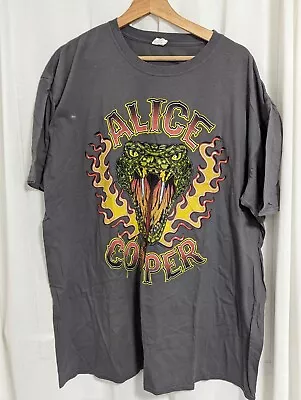 Buy Alice Cooper Rare Official 2013 Raise The Dead Tour Grey T-shirt 3xl • 24.99£