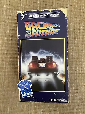 Buy Back To The Future T-SHIRT Funko Home Video Exclusive Size S NEW VHS Style Box • 9£