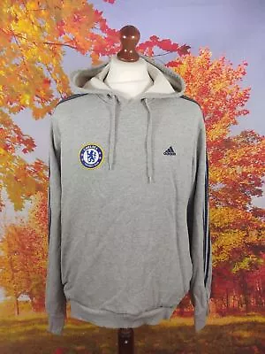 Buy Chelsea Football Club Grey Adidas Hoodie. UK Men's Size Medium Large • 27£