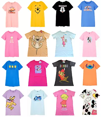 Buy Ladies Character Nightshirt Women 6 - 24 Summer T-Shirt Nightie Pyjamas Primark • 13.95£
