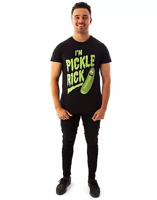 Buy Rick And Morty Black Pickle Rick Short Sleeved T-Shirt (Mens) • 14.95£