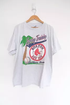 Buy Salem Sports Single Stitch Boston Red Sox Spring Training T Shirt 1993 90s XL • 16£
