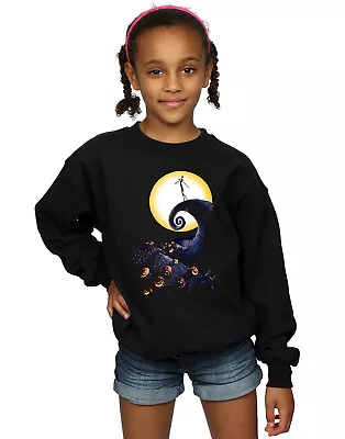 Buy Disney Girls Nightmare Before Christmas Cemetery Sweatshirt • 15.99£