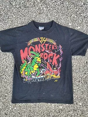 Buy Vintage Monsters Of Rock Shirt 1988 Van Halen • 70.02£