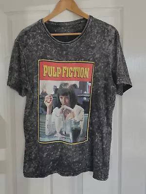 Buy Pulp Fiction Grey T-Shirt - Mia Wallace Tarantino Film Retro 80s 90s - Size M • 0.99£