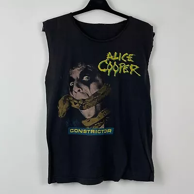 Buy Alice Cooper Constrictor 1987 Rare Vintage Band Sleeveless T-Shirt L • 10£