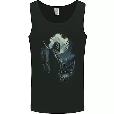 Buy Grim Reaper Returning From Hell Skull Mens Vest Tank Top • 9.99£