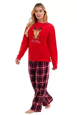 Buy Women's Christmas Fleece Pyjamas Festive Warm Thermal PJs Set Size 8-22 • 17.99£