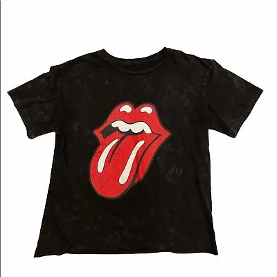 Buy The Rolling Stones Black/Red Lips T-Shirt Small • 14£
