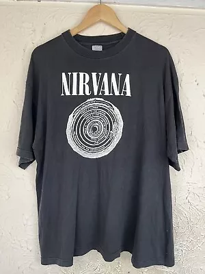 Buy Nirvana Original Vestibule Band T Shirt 90s XL , Dante’s Inferno Grunge 1990 • 600£
