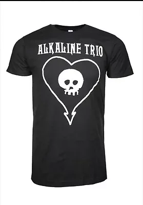 Buy Alkaline Trio Classic Heartskull Official Merch - Tee T-Shirt • 23.31£