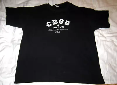Buy CBGB & OMFUG: VINTAGE House Of Underground Rock  T Shirt Size XL Black • 77.79£