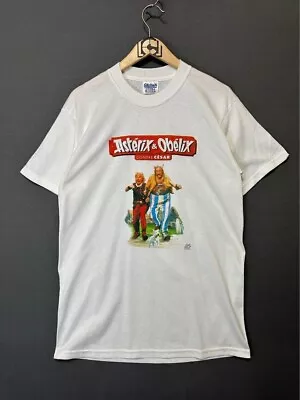 Buy Asterix And Obelix Shirt Mens Medium White Movie Promo Tee Comedy Contre Cesar • 37.01£