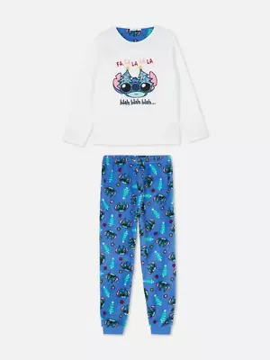 Buy Lilo Stitch Christmas Pyjamas Fleece Pjs Xmas Disney 9-`10 Years • 14.95£