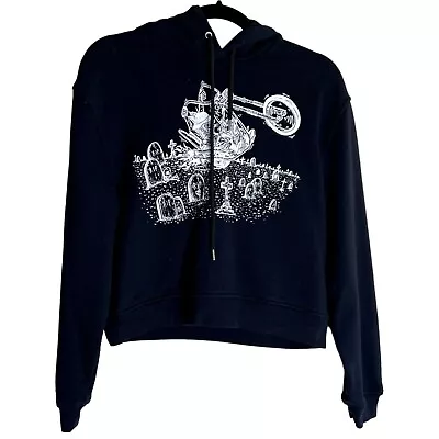 Buy MCQ BY ALEXANDER MCQUEEN RARE Cropped Graveyard Bunny Hoodie Sweater Pullover Ho • 123.23£