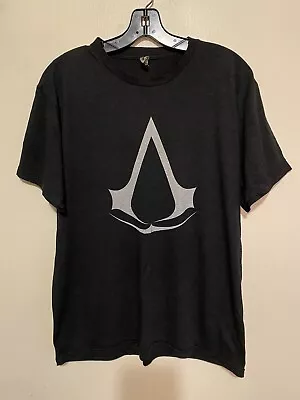 Buy Assassin's Creed LOGO Game Tee LARGE T-shirt Videogame Xbox PS3 PS4 • 8.38£