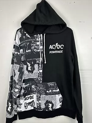 Buy AC/DC Powerage Black & White Hoodie Sweatshirt | Large • 11.10£