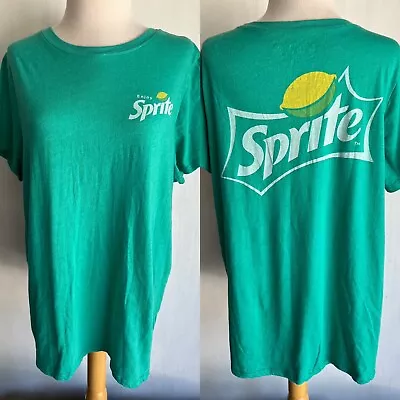Buy ENJOY SPRITE (2022) Official Coca-Cola Women's Green Soda T-Shirt Plus Size 2 • 17.70£