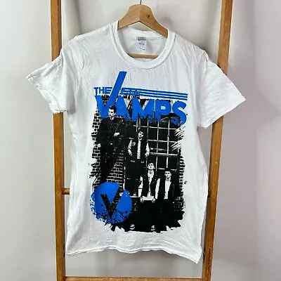 Buy The Vamps Shirt Womens Small 2016 Wake Up World Tour White Short Sleeve Rock • 10.98£